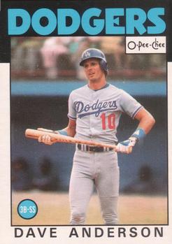 1986 O-Pee-Chee Baseball Cards 029      Dave Anderson
